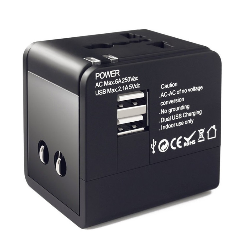 2つのUSB USのUE英国のプラグでRRTravelベスト旅行ギフトユニバーサル旅行アダプタ1つのアダプタのすべてのプラグイン